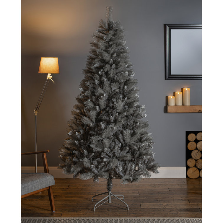 The Seasonal Aisle 7ft Artificial Silver Tip Fir Christmas Tree with